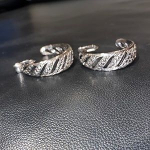 Marquisette like costume clip earrings